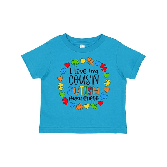 Inktastic I Love My Cousin Autism Awareness Boys or Girls Toddler T-Shirt