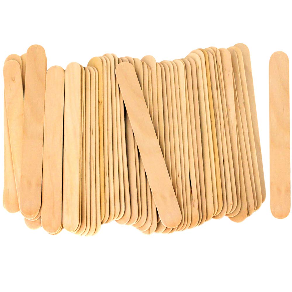 CraftySticks- 1000 Pack, 6 Inch Jumbo Wood Popsicle Sticks for Crafts, Home, School Art, Building, Learning, Wood Tongue Depressor Size