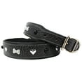 thumbnail image 2 of XSmall 9''- 13'' Soft Genuine Leather Padded Dog Puppy Collar  60AA264GY, 2 of 2