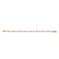 thumbnail image 2 of Gem Stone King 4.84 Ct Oval Blue Apatite White Diamond 18K Rose Gold Plated Silver Bracelet for Women, 2 of 5