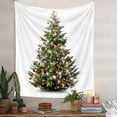 thumbnail image 3 of Uutvery Christmas Tree Tapestry Wall Hanging Home Decor Indoor Outdoor for Living Room Bedroom Dorm Decor Beach Blanket Picnic Throw Sofa Cover Xmas Party Supplies 51x59 Inches, 3 of 8