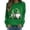 Army Green, variant on St. Patrick'S Day Sweater for Women Fashion Printed Long Sleeve Gifts for Women,Mint Green,XL