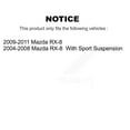 thumbnail image 2 of CMX Front Disc Brake Rotors Pair for Car Mazda RX-8 K8-100383, 2 of 8