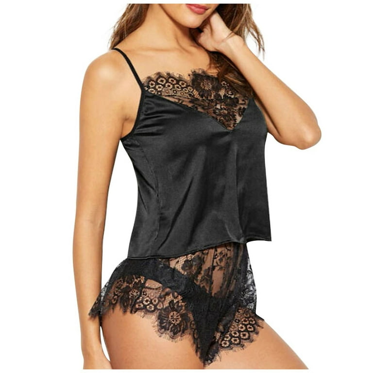 Lingerie Set for Women Sexy Camisole and Briefs 2PC Suit Lace