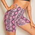 thumbnail image 2 of Viikei Womens Shorts Plus Size Clearance Shorts for Women Fashion Women Summer Snakeskin Print Leggings Sports Casual Cycling Short Pants, 2 of 9