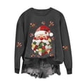 thumbnail image 2 of Snorda Sweatshirt for Women Graphic Christmas Sweatshirt Long Sleeve Crewneck Tops Womens Casual Loose Comfy Pullover Hoodies for Daily Wear Outdoors Looks, 2 of 8