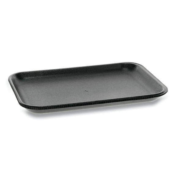 Pactiv Supermarket Trays, 2, 8.38" x 5.88" x 0.69", Black, 500 per Carton -PCT51P902S
