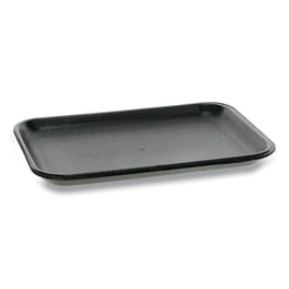 Supermarket Tray, #2, 8.38 x 5.88 x 0.69, Black, Foam, 500/Carton Supermarket Tray, #2, 8.38 x 5.88 x 0.69, Black, Foam, 500/Carton