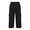 Black, variant on Womens Capri Trousers Ladies Three Quarter Soft 3/4 Cropped Work Pants Ladies Stretch Pull on Trousers Elasticated Waist Summer Shorts Navy L