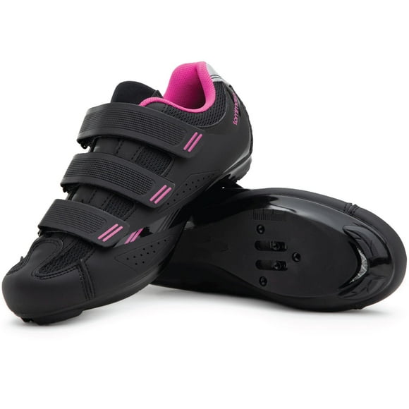 Tommaso Pista 100 Women's Cycling Shoes Dual Cleat Compatibility - Spin Shoes, Indoor Cycling Bike, Road Bike Shoes, Sport Bike- No Cleats - Compatible with SPD, SPD-SL & Look Delta Cleats - Pink 36