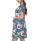 thumbnail image 2 of Balery Funny Pig Faces Vestidos sueltos de manga corta para mujer, vestidos de verano 2025, vestidos casuales de corte A con vuelo., 2 of 6