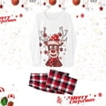 thumbnail image 2 of VNKIDY Women Xmas Family Matching Pajamas Crewneck Long Sleeve Top With Pants Printed Holiday Homewear Sleepwear Nightwear Leisure Pjs, 2 of 4