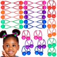 thumbnail image 1 of Expressions 24 piezas coleteros bolas de cola de caballo elásticos para el cabello 16 mm con corte de diamante en forma de gema cuentas de pelo gemelas multicolores brillantes chuchería lazos para el, 1 of 5