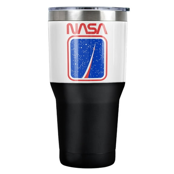 NASA To The Stars Stainless Steel Tumbler 30 oz Coffee Travel Cup, Vacuum Insulated & Double Wall with Leakproof Sliding Lid | Great for Hot Drinks and Cold Beverages
