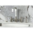 thumbnail image 2 of Kingston Brass KS8258DLBS Concord Two-Handle 4-Hole Deck Mount Bridge Kitchen Faucet with Brass Side Sprayer in Brushed Nickel, 2 of 8