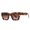 C6 Leopard Print Gradually Tea, variant on Square Sunglasses Modern Retro Style PC Frame and Lenses for Enhanced Durability and Style UV Protection for Outdoor Activities