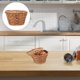 thumbnail image 5 of Cesta de bambú tejida a mano con tapa para guardar pan y fruta, organizador de hojas de té, cesta decorativa de cocina para mesa de centro., 5 of 7