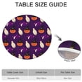 thumbnail image 6 of Halloween Stretch Round Tablecloth with Elastic Hem - 52 Inch Elasticized Cover for Kitchen Dining Party, Tear Resistant, 6 of 6