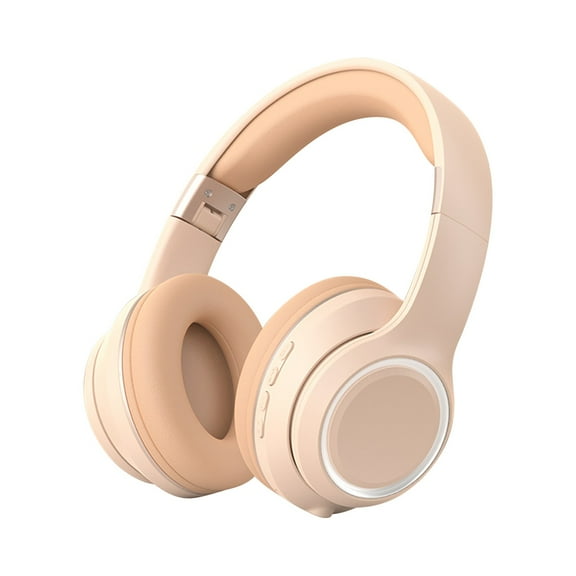 Active Noise Cancelling Headphones, Wireless Bluetooth Headset with Deep Bass Hi-Fi Stereo Sound,Comfortable Earpads for Travel/Home/Office,White