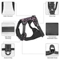 thumbnail image 3 of Naloa Flower Pet Harness Vest with Traction Rope, Adjustable No-Choke Dog Vest for Outdoor, Walking -, 3 of 5