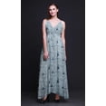 thumbnail image 5 of Bimba Robe Longue à Imprimé Floral pour Femmes, Bretelles Spaghetti, Col en V, Maxi, Tenue de Plage - XX-Grand, 5 of 5