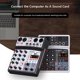 thumbnail image 5 of Mezclador De Audio Consola de DJ con efectos de alimentación fantasma mezclador de sonido Likrtyny Para estrenar, 5 of 7