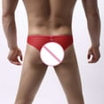 thumbnail image 3 of B91xZ Underwear Men Breathable Comfortable Trunks,Red XXL, 3 of 5
