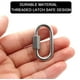 thumbnail image 5 of Mosquetón de eslabón rápido de alta resistencia, eslabones de cadena en forma de D, capacidad de reparación, eslabones de utilidad, conector de cadena de seguridad para bloquear equipo de camping al TUNC Sencillez, 5 of 5