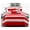 Red, White, variant on 7pc. Microfiber Nautical Themed Comforter Set, Red Striped, California King Size