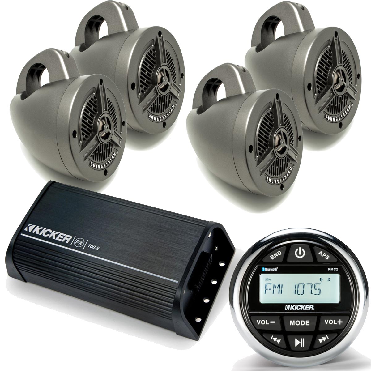 kicker roll bar speakers