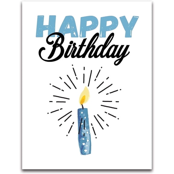 Happy Birthday Card - Jumbo 11.75" x 9" - Blank Inside with Envelope - Group Signing