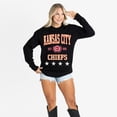 thumbnail image 4 of Women's Gameday Couture Black Kansas City Chiefs Oversized Everyday Star Long Sleeve T-Shirt, 4 of 5