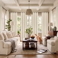 thumbnail image 5 of MaKefeile 100% Blackout Linen Blend Grommet Curtains for Bedroom, Thermal Insulated Curtains for Living Room,W52 x L102 Inch,Light Greenish Gray,2 Panels, 5 of 12