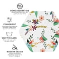 thumbnail image 4 of Pofeuu Pretty Floral With Leaves Print Leather Coasters Set of 6, Round Cups Mugs Mat Pad for Home Kitchen Heat Resistant Drink Coasters,Hexagon, 4 of 7