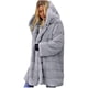 thumbnail image 1 of Chaqueta con capucha y abrigo de piel para mujer, cárdigan largo de talla grande, chaqueta de invierno, abrigo de piel sintética cálido para invierno (XL), 1 of 5