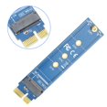 thumbnail image 1 of AMONIDA PCI-E 1X Adapter Card, NVME Adapter Card, Blue High Quality Durable For PCI-E To NGFF M.2 Hard Drive Computer, 1 of 8