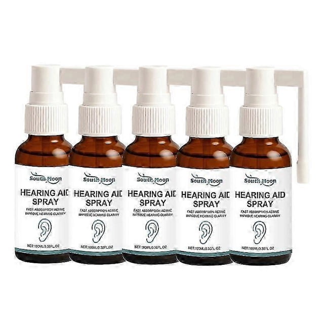 1~5x Hearing Aid Spray Ear Care Spray - Improves Hearing Clarity, Relieves Itching & Moisturizes Canal, 100ml.new