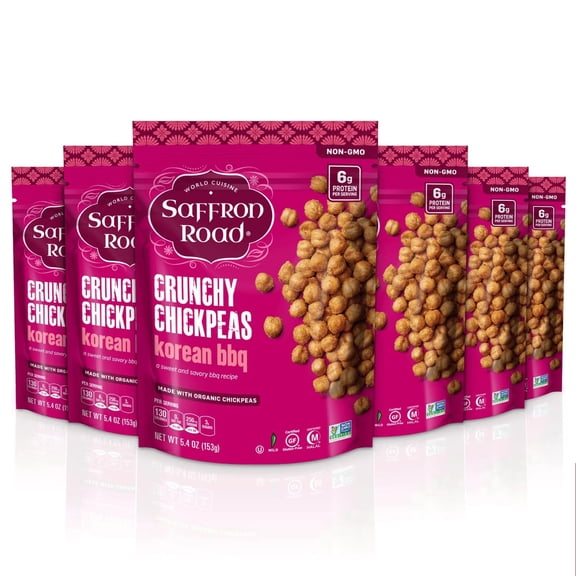 (Pack Of 6) Saffron Road Chickpea Korean Bbq 5.4 Oz
