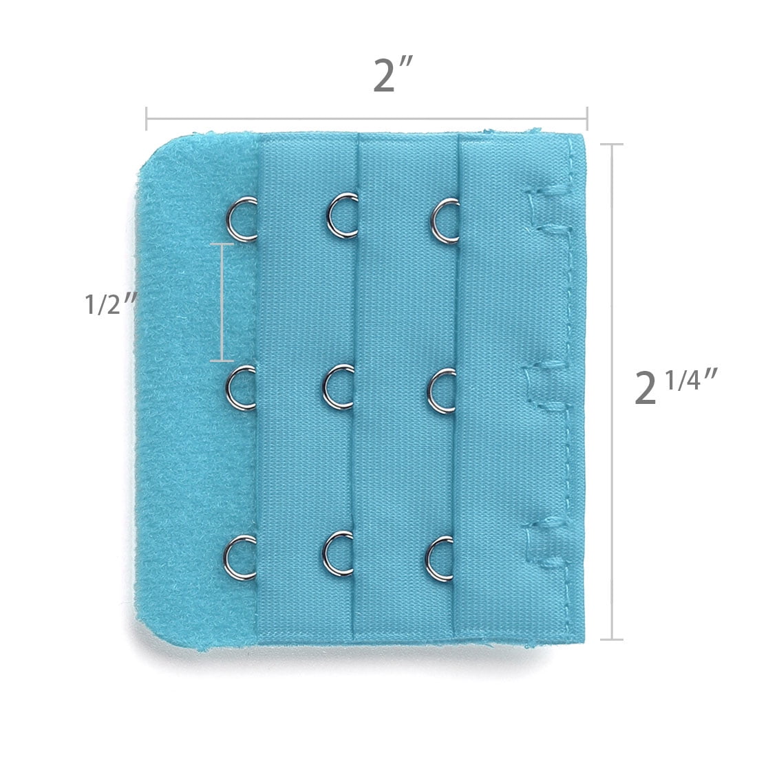 Unique Bargains Women's Bra Extender Strap Extension Buckle 3 Hooks 3 Rows