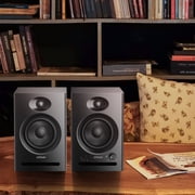 Active Studio Monitor Speakers, Bluetooth 5.3, for Music Production, 60W PC Gaming & Home Audio, Bookshelf Speakers (Pair,Black)