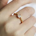 thumbnail image 2 of Anillo de corazón de moissanita a la moda para mujer, anillo de boda clásico Simple, amor eterno, regalo de joyería de pareja de San Valentín 2022, 2 of 4