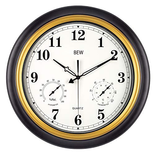 Large Outdoor Clock Waterproof Wall, Outdoor Clock And Thermometer Uk