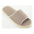 thumbnail image 3 of Cyglowse Non Slip Guest Slippers Unisex Washable Reusable House Shoes Disposable Slippers Linen Slipper Hotel Slipper for Indoor, Bedroom Gray 37-38, 3 of 6