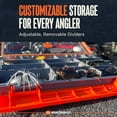 thumbnail image 2 of The Vault Waterproof Tackle Box Organizer, Heavy-Duty 3600 Fishing Box, Tackle Tray with Adjustable Dividers & Locking Latch | Tacklebox, Rust-Proof Storage for Baits & Gear, 2 of 6