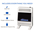 thumbnail image 2 of Procom Heating Liquid Propane Vent Less Blue Flame Heater with Base Feet -20,000BTU T-Stat Control, Model-ML200TBA-B, 2 of 7