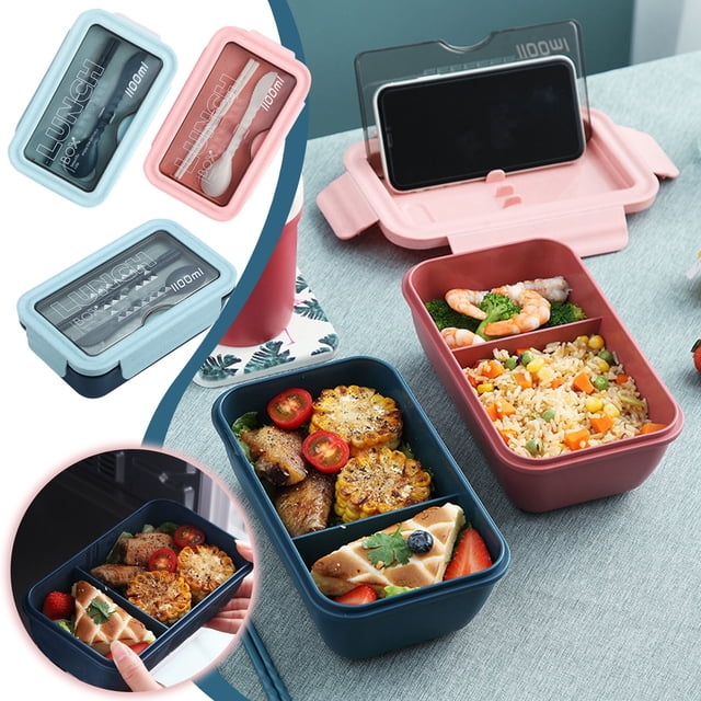 Iumwxz Lunch Box Lunch Bag Children'S Lunch Box Water Cup Set Sealed Leak-Proof Compartment Lunch Box Lunch Bento Box Pink Plastic Deals of The Week