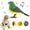 Green, variant on Desktop ornament,Singing Chirping Bird Toy Artificial Bird Toy Realistic Chirping And Motion Cute Interactive Bird Toy Simulation Bird Toys For Kids Desk Battery Operated Des