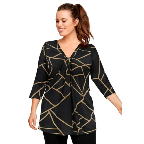 Ellos Women's Twisted Knot-Front Tunic Tunic