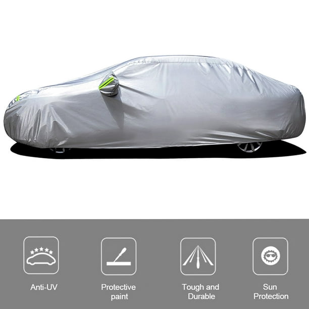 Vislone Universal Full Car Cover Outdoor Indoor UV Protection Sunscreen  Heat Protection Dustproof Scratch-Resistant Sedan Suit