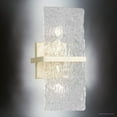 thumbnail image 3 of Luxury Mid Century Modern Wall Sconce, Small Size: 15''H x 4.5''W, with Eclectic Style Elements, Gilded Silver Finish, UHP4956 from the Kenton Collection by Urban Ambiance, 3 of 5